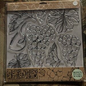 Iron Orchid Designs Grapes Fruit Vine Set